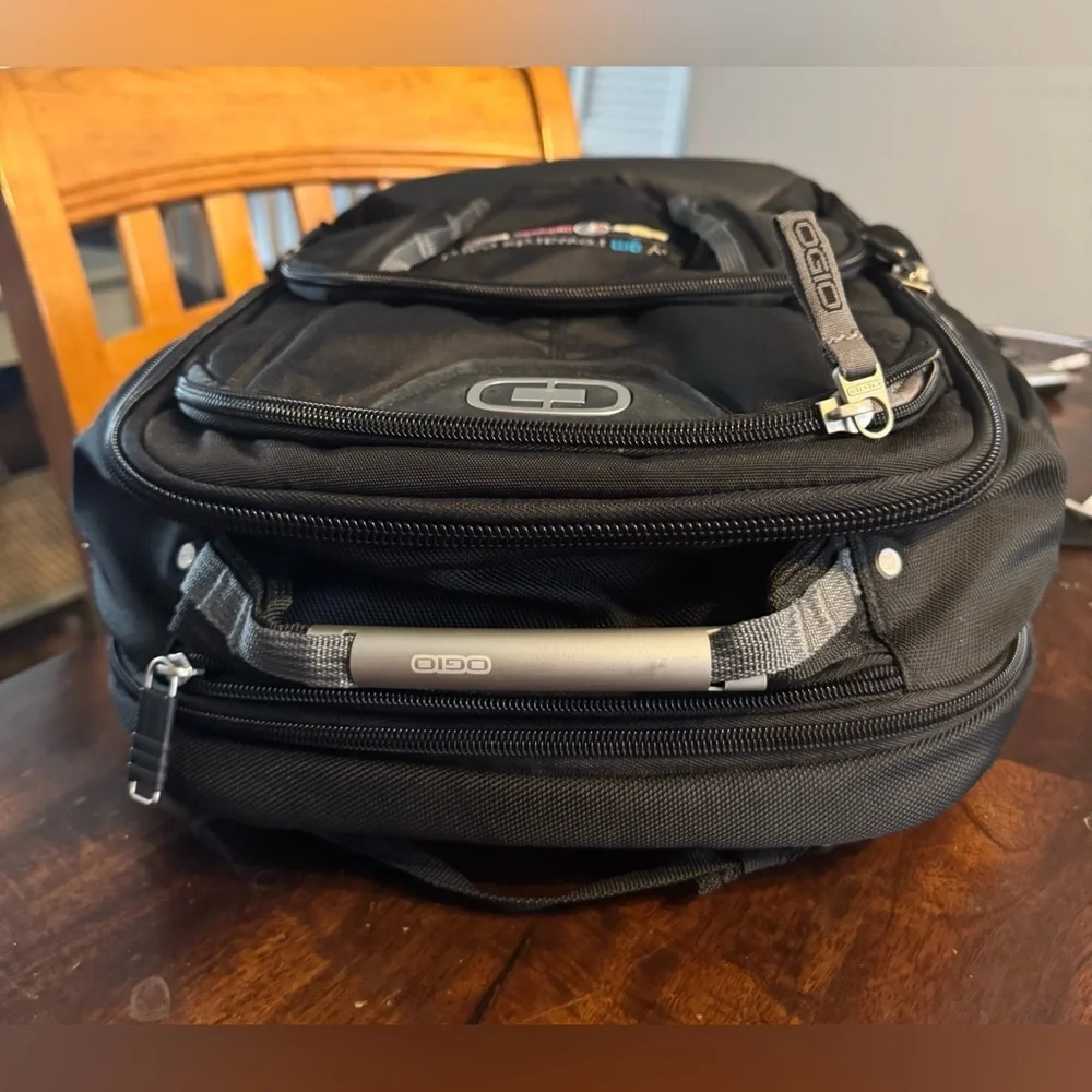 Ogio Bolt Airflow Laptop Backpack Padded Double Ripstop Black Large Multi Pocket